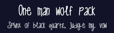 One man wolf pack by Sabrina Schleiger — Script Handwritten Font — thumbnail 2
