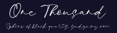 One Thousand by Etigletters — Script Handwritten Font — thumbnail 2