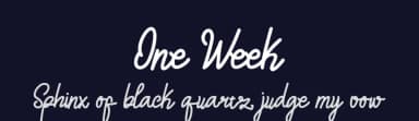 One Week by nomlimofont — Script Handwritten Font — thumbnail 2