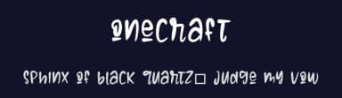 Onecraft by selawetype — Script Handwritten Font — thumbnail 2