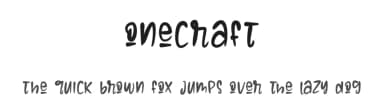 Onecraft by selawetype — Script Handwritten Font — thumbnail 1