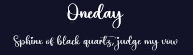 Oneday by Scratchones — Script Handwritten Font — thumbnail 2