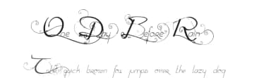 One Day Before Rain by Maelle.K | Thomas Boucherie — Script Handwritten Font — thumbnail 1