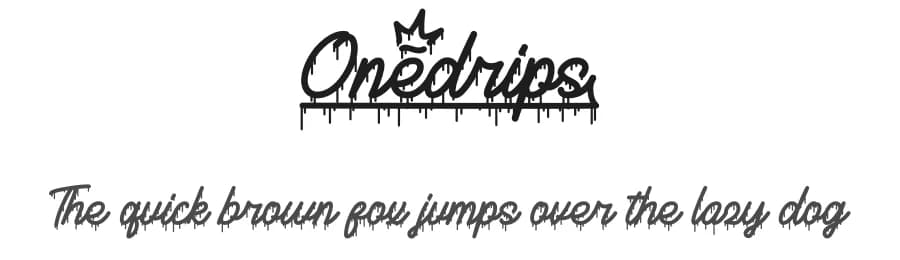 Onedrips by Prioritype Co — Script Handwritten Font