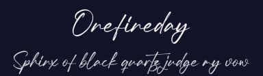 Onefineday by Integritype Studio — Script Handwritten Font — thumbnail 2