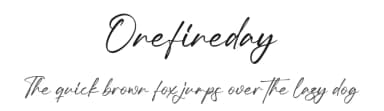 Onefineday by Integritype Studio — Script Handwritten Font — thumbnail 1