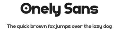 Onely Sans by Gilang Ternadho — Sans Serif Font — thumbnail 1