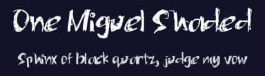 One Miguel Shaded by Miguel Mojica — Script Handwritten Font — thumbnail 2