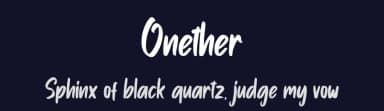 Onether by Skiiller Studio — Script Handwritten Font — thumbnail 2