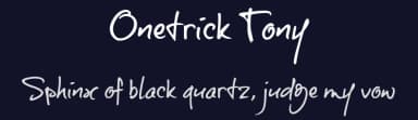 Onetrick Tony by JOEBOB graphics — Script Handwritten Font — thumbnail 2