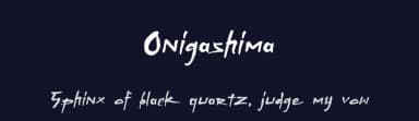 Onigashima by Allouse Studio — Script Handwritten Font — thumbnail 2