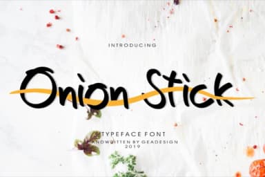 Onion Stick Font by geadesign — Script Handwritten Font — thumbnail 1