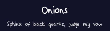 Onions by Cindy — Script Handwritten Font — thumbnail 2