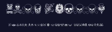 Only Skulls by zanatlija — Dingbats Font — thumbnail 2