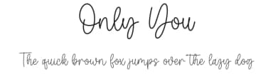 Only You by Wahyu Studio — Script Handwritten Font — thumbnail 1
