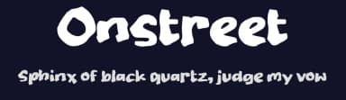 Onstreet by wepfont.com — Script Handwritten Font — thumbnail 2