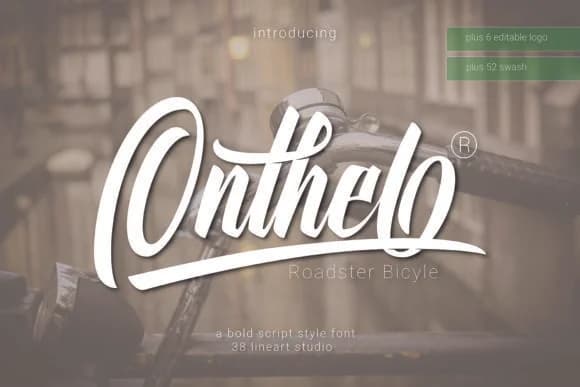 Onthel Font by 38.lineart — Script Handwritten Font