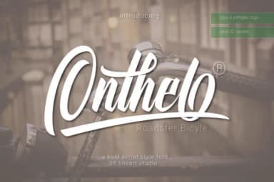 Onthel Font by 38.lineart — Script Handwritten Font — thumbnail 1