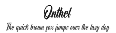 Onthel by 38.lineart — Script Handwritten Font — thumbnail 1