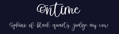 Ontime by FreshtypeINK — Script Handwritten Font — thumbnail 2
