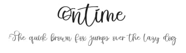Ontime by FreshtypeINK — Script Handwritten Font — thumbnail 1