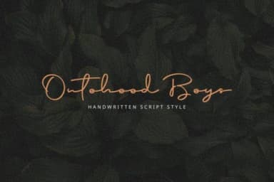 Ontohood Boys Font by Ahargun Craft Design — Script Handwritten Font — thumbnail 1
