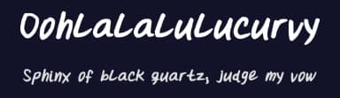 Oohlalalulucurvy by Nayda Florez — Script Handwritten Font — thumbnail 2