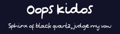 Oops Kidos by Azetype Studio — Script Handwritten Font — thumbnail 2