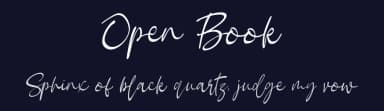 Open Book by olivetype — Script Handwritten Font — thumbnail 2