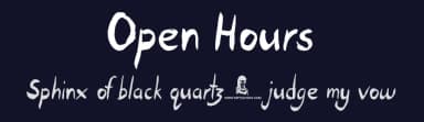 Open Hours by JSH creates — Script Handwritten Font — thumbnail 2