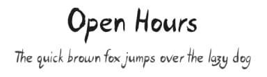 Open Hours by JSH creates — Script Handwritten Font — thumbnail 1