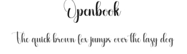 Openbook by Scratchones — Script Handwritten Font — thumbnail 1