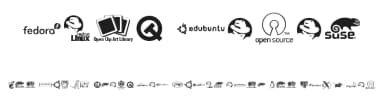 Open Logos by ArFonts — Dingbats Font — thumbnail 1