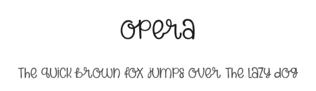 Opera by Mustakim - — Script Handwritten Font