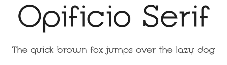 Opificio Serif by Andrea Cerboneschi — Sans Serif Font