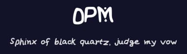 OPM by gm ornob — Script Handwritten Font — thumbnail 2