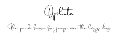Opolite by FallenGraphic Studio — Script Handwritten Font — thumbnail 1