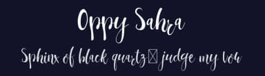 Oppy Sahra by Edric Studio — Script Handwritten Font — thumbnail 2