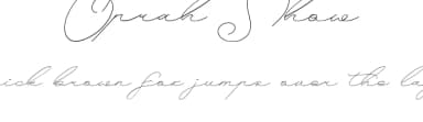 Oprah Show by Calligraphy Fonts — Script Handwritten Font — thumbnail 1