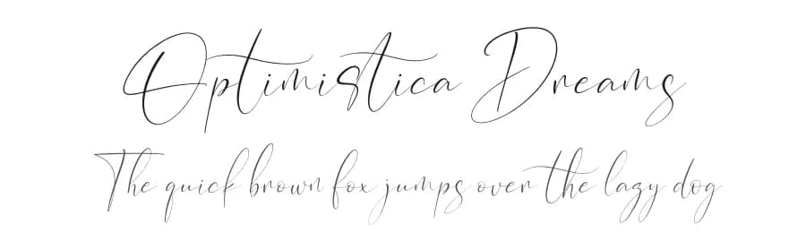 Optimistica Dreams by Perspectype Studio - Letterena.com — Script Handwritten Font