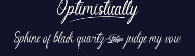 Optimistically by VinType — Script Handwritten Font — thumbnail 2