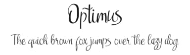 Optimus by Neiwman Ace — Script Handwritten Font — thumbnail 1
