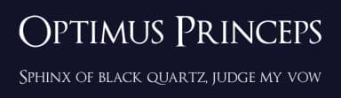 Optimus Princeps by Manfred Klein — Serif Font — thumbnail 2