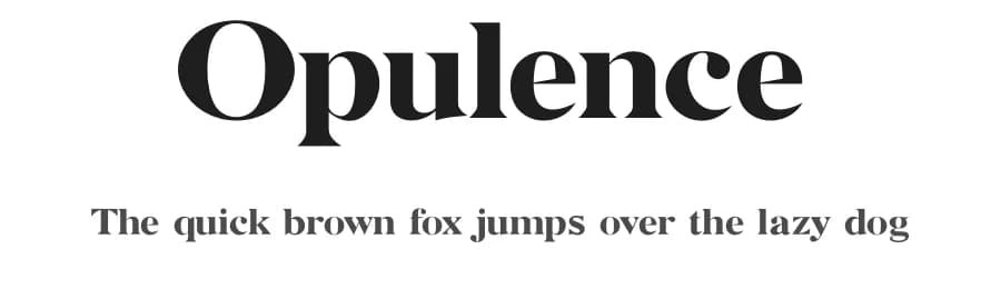 Opulence by Ogle Studio — Serif Font