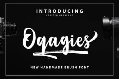 Oqagies Font by barland — Script Handwritten Font — thumbnail 1