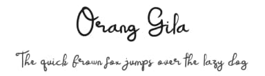 Orang Gila by Pidco Art — Script Handwritten Font — thumbnail 1