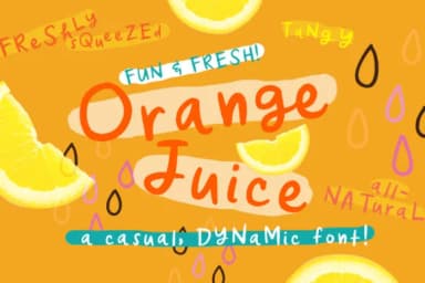 Orange Juice Font by Quirky Queen Media — Script Handwritten Font — thumbnail 1