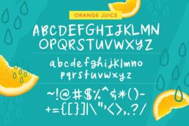 Orange Juice Font by Quirky Queen Media — Script Handwritten Font — thumbnail 2