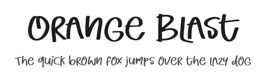 Orange Blast by olivetype — Script Handwritten Font