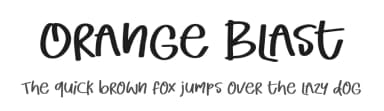 Orange Blast by olivetype — Script Handwritten Font — thumbnail 1
